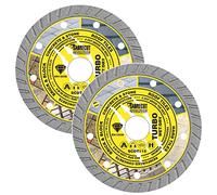 SabreCut 2pcs SCDT115_2 115mm x 22.23mm Bore Turbo Diamond Cutting Discs