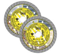 SabreCut 2pcs SCDT125_2 125mm x 22.24mm Bore Turbo Diamond Cutting Discs | High-grade diamond construction provides fast, clean and durable dry cutting with no water cooling required