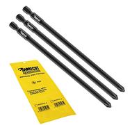 SabreCut 3pcs SCPH2157_3 157mm PH2 Drywall Autofeed Screwdriver Bits | Compatible with Makita BFR550 6843 DFR550, single ended Phillips No.2, heavy duty forged tip improves impact resistance