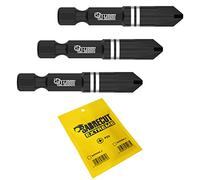 SabreCut 3pcs SCPZ450_3 50mm PZ4 Impact Screwdriver Bits Heavy Duty