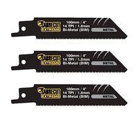 SabreCut 3pcs SCRS522BF 100mm 14 TPI S522BF Metal Reciprocating Saw Blades