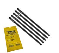 SabreCut 5pcs SC141PZ2_5 141mm PZ2 Drywall Autofeed Screwdriver Bits | Compatible with Makita, single ended, heavy duty forged tip improves impact resistance