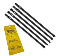 SabreCut 5pcs SC177PZ2_5 177mm PZ2 Drywall Autofeed Screwdriver Bits | Compatible with Makita DFR750 DFR750RME BFR750 6844 P-67789, single ended, heavy duty forged tip improves impact resistance