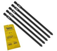 SabreCut 5pcs SCPZ2157_5 157mm PZ2 Drywall Autofeed Screwdriver Bits | Compatible with Makita BFR550 6843 DFR550, single ended, heavy duty forged tip improves impact resistance