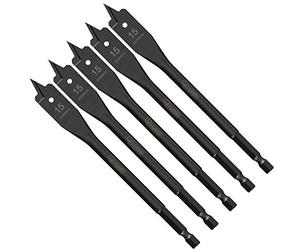 SabreCut 5pcs SCRIW15_5 15mm x 152mm Hardwood Softwood Flat Wood Spade Bits