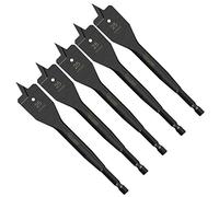 SabreCut 5pcs SCRIW25_5 25mm x 152mm Hardwood Softwood Flat Wood Spade Bits