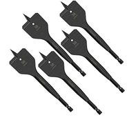 SabreCut 5pcs SCRIW38_5 38mm x 152mm Hardwood Softwood Flat Wood Spade Bits