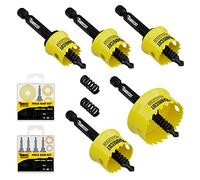 SabreCut 6pcs HSMK5A 16mm 20mm 22mm 25mm 32mm HSS M42 Cobalt Hole Saw Kit