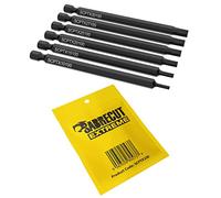 SabreCut 6pcs SCPTX100 100mm T10 T15 T20 T25 T27 T30 Torx Screwdriver Bits