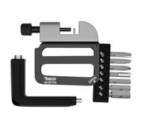SabreCut SCBT04 8 in 1 Compact Folding Bike Repair Tool Kit with Hex (H3-H6), Torx T25, PH2, SL4, Chain Rivet Extractor & Detachable Bit Driver