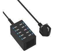 SABRENT 10 Port USB Charging Station, 60W Smart Charger, UL Listed