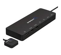 SABRENT KVM Switch, peripheral sharing with 2 port USB C inputs, 2 ports USB-C outputs, 60W (PD 3.0) 2 USB ports HDMI port, thunderbolt compatible, Control two pcs with one monitor (USB-KCPD)