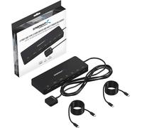SABRENT 2-Port USB Type-C KVM Switch with 60 Watt Power Delivery Option USB-KCPD