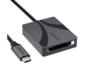SABRENT CF Express Type B Card Reader, Fast 10Gbps Memory Card Reader, USB Type C 3.2x2 Card Slot Adapter, Compatible with Windows Mac Linux Android iOS, Plug & Play (CR-CFXB)