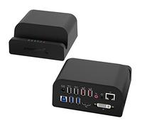 SABRENT Docking Station With Power Supply and Stand for PC and Laptops, Dual Video Outputs (HDMI and DVI), Ethernet Adapter, Audio, 4 USB 3.2 Ports, 2 USB Fast Charging Ports