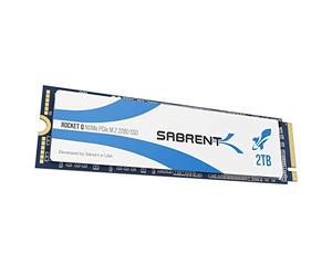 SABRENT M.2 NVMe SSD 2TB, Internal Solid State 3200 MB/s Read, PCIe 3.0 2280, M2 Hard Drive High Performance Compatible with PCs, NUCs Laptops, and Desktops (SB-RKTQ-2TB)