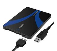 SABRENT mSATA to USB 3.2x1 or 2.5" sata enclosure adapter, super fast Data transfer, mSATA Converter to SATA III Aluminum (EC-MSMU)