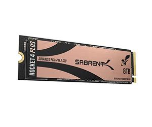 SABRENT Rocket 4 Plus 8TB NVMe SSD M.2 PCIe Gen4 x4 | Ultra-High Capacity Internal Drive | 7000MB/s Read | Ideal for Gaming, Video Editing & PS5 Expansion (SB-RKT4P-8TB)