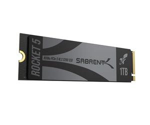 SABRENT Rocket 5 M.2 NVMe SSD 1TB PCIe GEN 5, 14Gbps X4 Internal Solid State Drive, 2280 Gaming Performance Hard Drive, Backward Compatible (SB-RKT5-1TB)