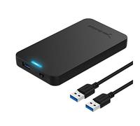 SABRENT SSD Enclosure, Hard Drive Enclosure, Super Fast Data Transfer 2.5 SSD Enclosure, Support UASP, External Tool-free SATA Enclosure, USB cable included (EC-UASP)