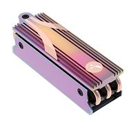 SABRENT SSD M.2 NVMe Gaming Heatsink with built-in screw, Aluminum m2 heatsink with thermal Silicone cooling Pads, NGFF SATA Heat Pipe Cooler fits PC, desktop computer, DIY computer builder, PS5