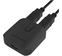 SABRENT USB 3.2x1 sharing switch Selector, 2 in 1 out, computer peripheral Switcher, USB sharing splitter, Bi-Directional, for PCs Mouse Keyboard Printer Scanner (USB-SW30)