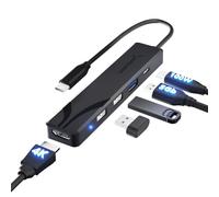 Sabrent Multi-Port USB Type-C Hub With 4k HDMI | Power Delivery (60 Watts) | 1 USB 3.0 Port | 2 USB 2.0 Ports (HB-TC5P)