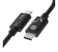 SABRENT USB C Thunderbolt 3 Cable 100W 40Gbps, USB-C TB3 Super Fast Transfer and Charging, Intel Certified, 20cm (CB-T320)