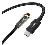 SABRENT USB-C to 3.5mm Jack Audio Adapter, External Sound Card, USB-C Headphone Adaptor, Headset Adaptor for PC, for PC, MacBook, Laptop (CB-UC35)
