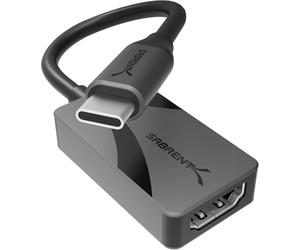 SABRENT USB C to HDMI Adapter 4K@60Hz | Aluminium USB-C to HDMI Converter for MacBook, iPad, Samsung, Windows, with HDR, Dolby Vision, HDCP (DA-CH4K)