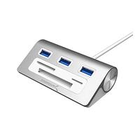 SABRENT USB SD Card Reader (6-in1) CF, SD MicroSD Memory Card Reader, 3 Ports USB 3.2 Hub, Multi Docking Station, for PC, Laptop iMac, MacBook (HB-MACR)