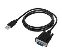 SABRENT USB Serial Cable, USB to RS232 DB9 Converter Cable, compatible with routers, switches, CNC machines, PLCs, printers, surveillance cameras, barcode scanners, ECG machines etc. (CB-FTDI)