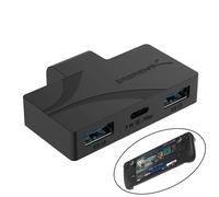 SABRENT USB Type-C 3-Port Gaming Hub for Steam Deck | 5Gbps USB 3.2, Dual USB-A Ports, PD Charging, Compact Design (HB-STDK)