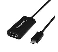 SABRENT USB type C HDMI adapter, USB-C 3.2x1monitor converter supports 4K resolutions up to 3840 x 2160 HD@30Hz, compatible with PCs, notebooks, tablets, MacBooks, etc. (DA-HDMC)