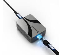 SABRENT USB4 to 10 Gigabit Ethernet Adapter - USB-C to 10GbE Network Adapter for USB4/Thunderbolt 3/4, Aluminum Housing, Bus Powered, Backward Compatible with Multi-Gig and Gigabit Networks (NT-P10G)