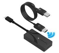 SABRENT Wireless HDMI USB C Screen Mirroring Kit, 1080p 60Hz Transmitter & Receiver, Plug and Play USB C to HDMI Adapter for Laptop Phone Tablet TV Projector (DA-TCHR)