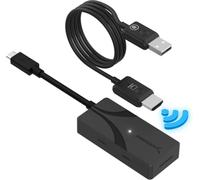 SABRENT Wireless HDMI USB C Transmitter & Receiver Display Adapter | Screen Mirroring Kit, 1080p 60Hz Plug and Play USB C to HDMI Adapter for Laptop Phone Tablet TV Projector (DA-TCHR)