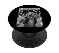 Sabretooth Tiger Last Day Of School Summer Funny Selfie PopSockets Adhesive PopGrip