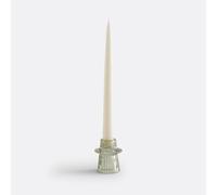 Sabri 6.8cm High Coloured Textured Glass Candlestick Green