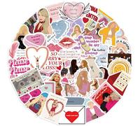 Sabrina Capenter Stickers 50 Pcs, Pop Singer Music Stickers for Water Bottles, Book, Skateboard, Laptop, Guitar, Suitcase,Scrapbook Singer Sticker for Teens Adults Girls