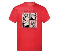 Sabrina Carpenter Short N Sweet T-Shirt Music Fan Merch Tee Red
