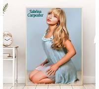 Sabrina Carpenter Themed Wall Art Prints Prints - Wall Art Home Decor Gifts! Sabrina Singer Espresso Fan Art Sabrina Please Please Please Blue (A4)
