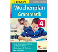Sabrina Hinrich Wochenplan Grammatik / Klasse 4: Jede Woche übersich (Paperback)