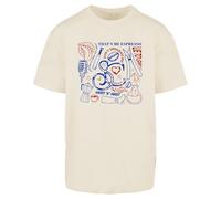 Sabrina Inspired Carpenter Music Red Blue Doodle Oversized T-Shirt for Women and Men | Pop Songs Lover Tour Tee | Unique Graphic Gift Ecru - Medium