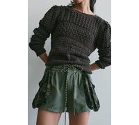 Sabrina Pull-On Scarf Shorts at Free People in Army Combo, Size: Large - female