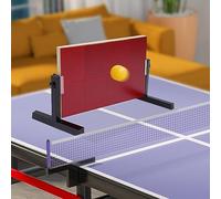 SABUIDDS Table Tennis Table Return Board 25.9 × 12.9 inch Ping Pong Table Rebound Board Adjustable Table Tennis Rebound Board Training Device Suitable for Home, School, Office and Gym, Red