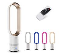 SABYDICAR Bladeless Fan,Tower Fan with Remote Control,Desktop Floor-Standing Air Purifier Leafless Fan,Oscillating Wind Supply,Noiseless Cooling Fan for Home, Office Using,16-inch