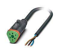 SAC-3P-10.0-PUR/DTFS Interconnect Cable DT06-3S PIN: 3 Straight 10m Male 48VAC