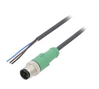 SAC-4P-M12MS/5.0-PUR Interconnect Lead M12 PIN: 4 Straight 5m Male 250VAC 4A P