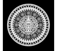 Sac Aztec Wheel Calendar Mayan Sun god Mayan Symbols Ethnic mask Tattoo Engraving Decals 54.6x54.6cm Easy Installation White